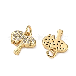 Ciondoli in ottone zirconi chiari micro pavé&nbsp;CU-CBAF0F8-15G