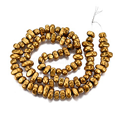 Гальванизировать немагнитных синтетический гематит бисер пряди&nbsp;G-T061-102K