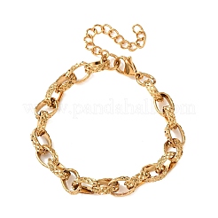 Bracelets à maillons ovales en acier inoxydable 304 pour femmes&nbsp;BJEW-F529-09G