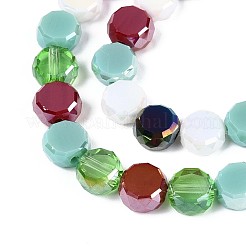 Стеклянные бусины с гальваническим покрытием &nbsp;EGLA-N022-03A-A05