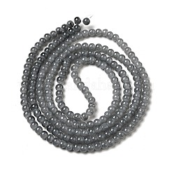 Fili di perline giada di vetro imitato&nbsp;DGLA-S076-4mm-30
