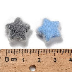 Флокированные непрозрачные акриловые бусины&nbsp;OACR-I026-02B