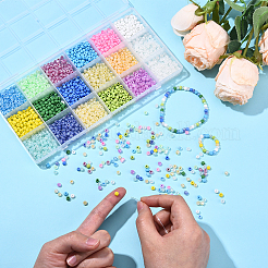 180 г 17-х цветных стеклянных бусин&nbsp;SEED-YW0002-90