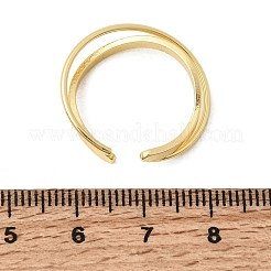 Offene Manschettenringe aus Messing&nbsp;RJEW-D345-02G