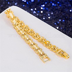 Bracelets de chaînes à maillons en laiton pour femmes&nbsp;BJEW-BB61934-A