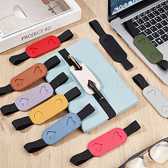 10 estuche para bolígrafos de piel sintética de 10 colores&nbsp;AJEW-PH0008-53