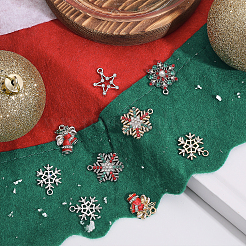 40шт 10 стильные подвески из сплава со стразами&nbsp;RB-CA0001-03