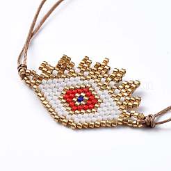 Браслеты из вощеного полиэстера&nbsp;BJEW-JB04481