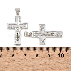 Pendentifs en laiton de Pâques sertis de micro-pavés de zircone cubique transparente&nbsp;CU-CBADC6C-09P-02