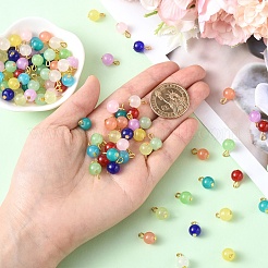 20 шт. стеклянные круглые подвески&nbsp;PALLOY-YW00064