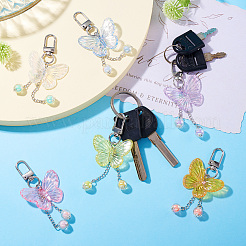 Бабочка акриловый кулон украшение&nbsp;HJEW-TAC0056