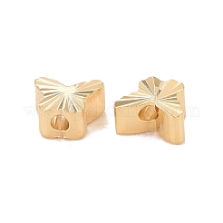 Perline di ottone ecocompatibili con placcatura a cremagliera&nbsp;KK-D075-18G-RS