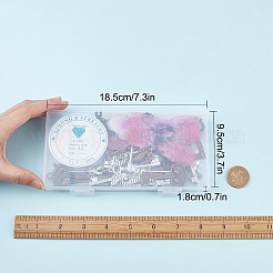 DIY-Set zur Herstellung eines Bettelarmbands mit Skelettschlüssel und Flügelanhänger&nbsp;DIY-SC0017-49