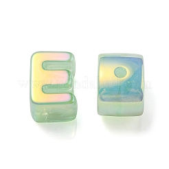 Perline acriliche iridescenti arcobaleno opache&nbsp;OACR-P010-23D