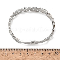 Hohlherz 304 Edelstahl Armreifen für Frauen&nbsp;BJEW-A166-01B-P
