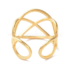 Anelli polsini aperti in acciaio inossidabile 304 per donna&nbsp;RJEW-M020-07G-01
