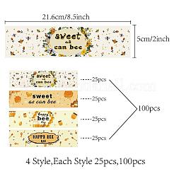 1 пакет самоклеящихся пластиковых этикеток-наклеек&nbsp;DIY-CN0002-09A