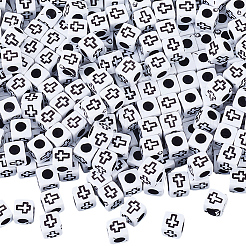 1000 pz perline acriliche in stile artigianale&nbsp;MACR-PA0001-77