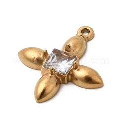 Подвески из нержавеющей стали 304 с микропаве из кубического циркония&nbsp;STAS-P431-40B-G