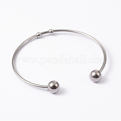 Braccialetti alla moda in acciaio inossidabile 304 braccialetti a coppia&nbsp;BJEW-H473-01M