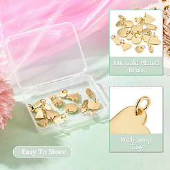 18 Stück 9 Stile Messing Charms&nbsp;KK-TA0008-57