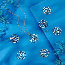 16 шт. подвески из нержавеющей стали 304 двух цветов&nbsp;STAS-UN0044-37