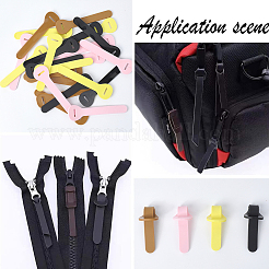 24 Stück 4 Farben PVC-Reißverschlusslaschen&nbsp;PVC-GF0001-02B-02
