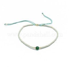 Bracelets réglables en agate naturelle tressée&nbsp;BJEW-F391-A15