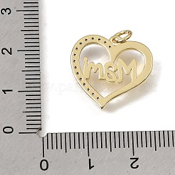 Messing micro pave klare zirkonia anhänger&nbsp;CU-CBAEEA8-09C-G