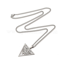 201 collane con ciondolo in acciaio inossidabile per donna&nbsp;NJEW-U018-01P-06