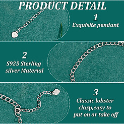 4 шт. 4 набора удлинителей цепочек из стерлингового серебра&nbsp;DIY-GO0002-28