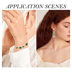 11 шт. 11 стиля прозрачных стеклянных звеньев/соединителей&nbsp;GLAA-YW0005-55