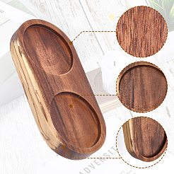 Деревянные резные коврики для чашек&nbsp;AJEW-WH20048-39D