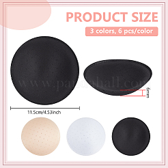 9 paire de coussinets de soutien-gorge ronds en polyester de 3 couleurs&nbsp;FIND-BC0019-35