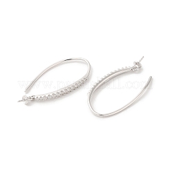 Серьги-крючки из стерлингового серебра с родиевым покрытием&nbsp;STER-F041-88P