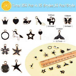 Подвески из сплава 140 шт.&nbsp;ENAM-SZ0001-91