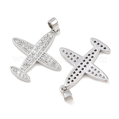 Pendentifs en laiton zircon cubique transparent&nbsp;KK-G549-18E-P