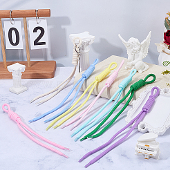 12 pz 12 colori decorazioni pendenti in corda di nylon&nbsp;HJEW-CP0001-47B