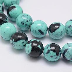 Natürlich ozean weiße Jade Perlen Stränge&nbsp;G-E346-6mm-07