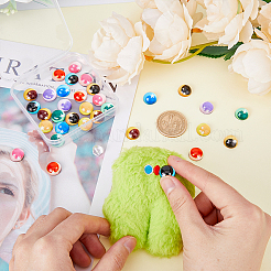 36 pièce 18 styles étoile bicolore yeux mobiles cabochons bricolage scrapbooking artisanat jouet accessoires&nbsp;GLAA-FH0001-57