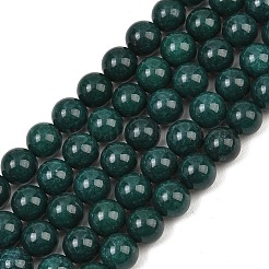 Gefärbt natürlichen weißen Jade Perlen Stränge&nbsp;GG-CBAD029-A06-8mm