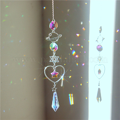 1 шт. сплав планета луна подвесные украшения&nbsp;AJEW-CN0001-06