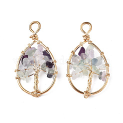 Природного флюорита подвески&nbsp;G-T131-95B-03