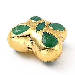 Perles de jade teintes naturelles&nbsp;KK-G409-09G