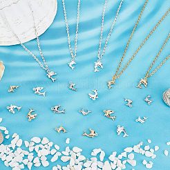 48шт 6 цвета латунные подвески&nbsp;KK-FH0001-93