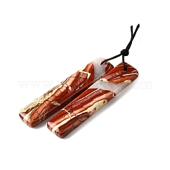 Подвески из натуральной красной радуги яшмы&nbsp;G-L617-I06-10x48mm