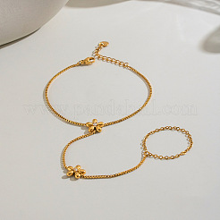 Armbänder mit Blumenmuster aus Edelstahl 304 für Damen&nbsp;NO1550
