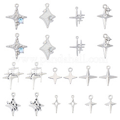 64 pz 10 stili pendenti in lega di zinco in stile tibetano&nbsp;FIND-TA0009-14