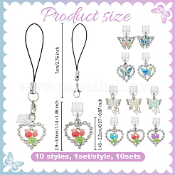 10шт пластиковые мобильные пылезащитные заглушки&nbsp;HJEW-WH00214