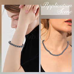 1 brin de perles d'hématite synthétique non magnétique électrolytique&nbsp;G-PA0002-42B